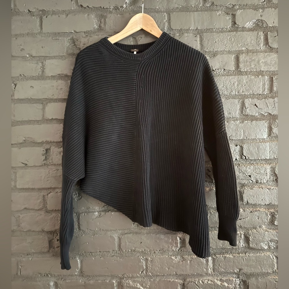 Black Free People asymmetrical sweater
